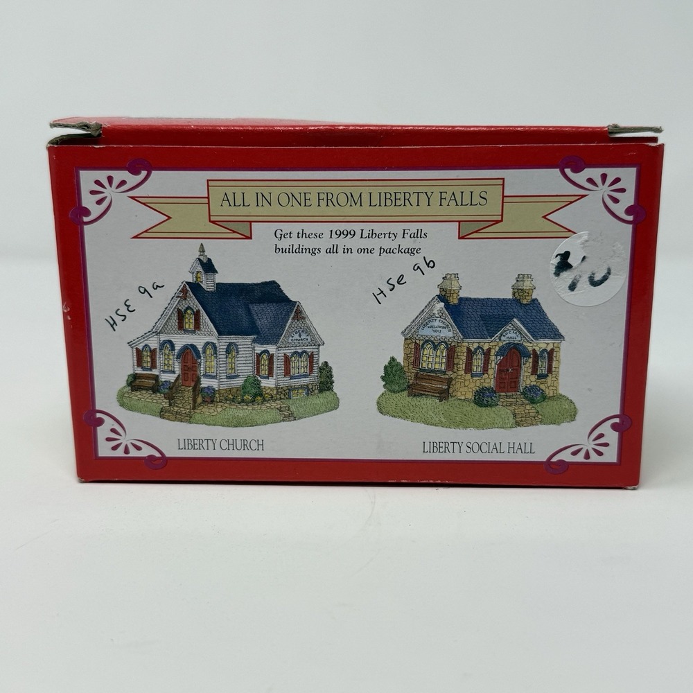 VTG 1999 Liberty Falls Liberty Church and Social Hall Americana Collection HSE9